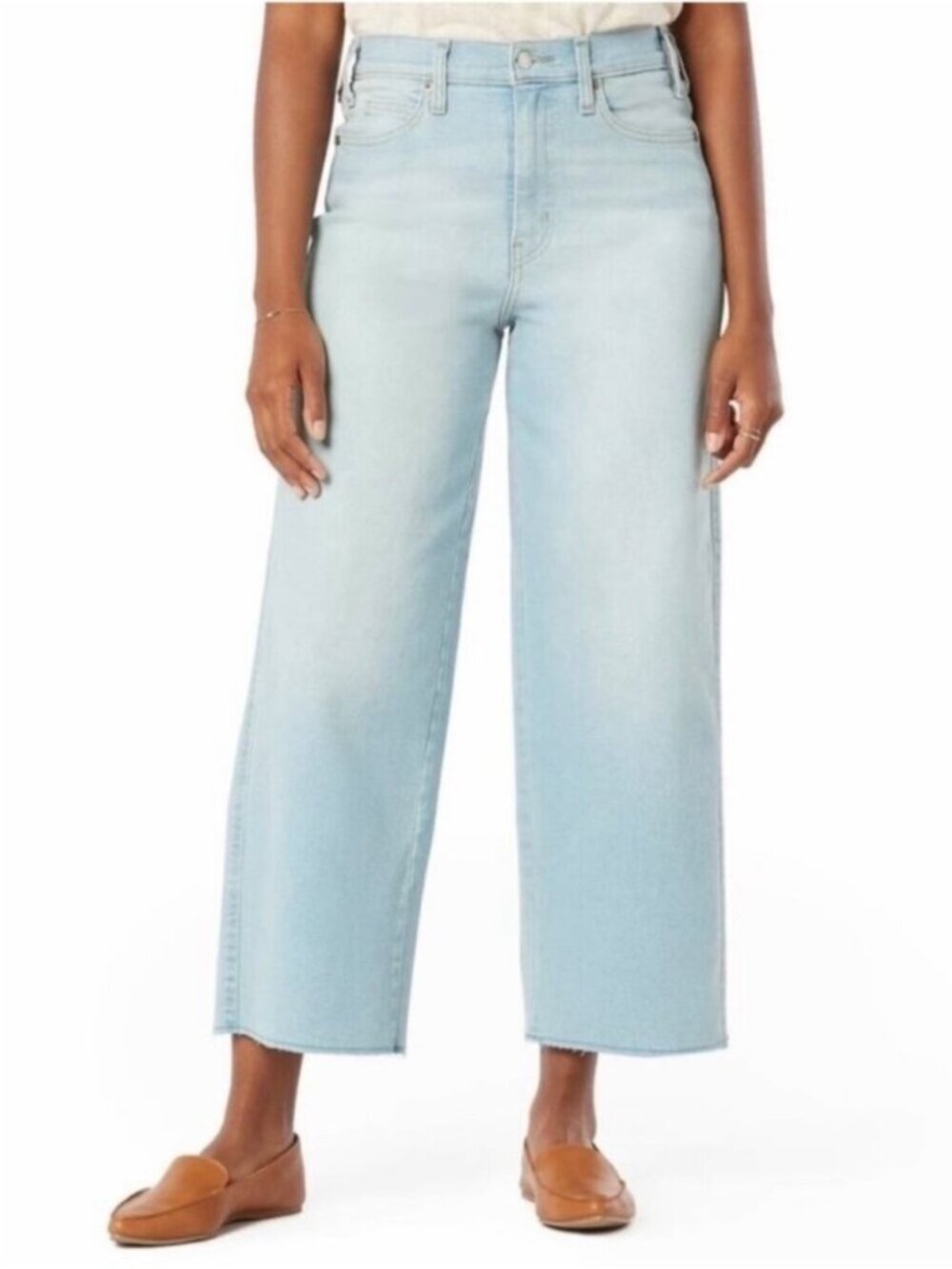 Levi's Plus Size Wide Leg Jeans 20 Denim Crop Light Retro Levi Strauss Heritage